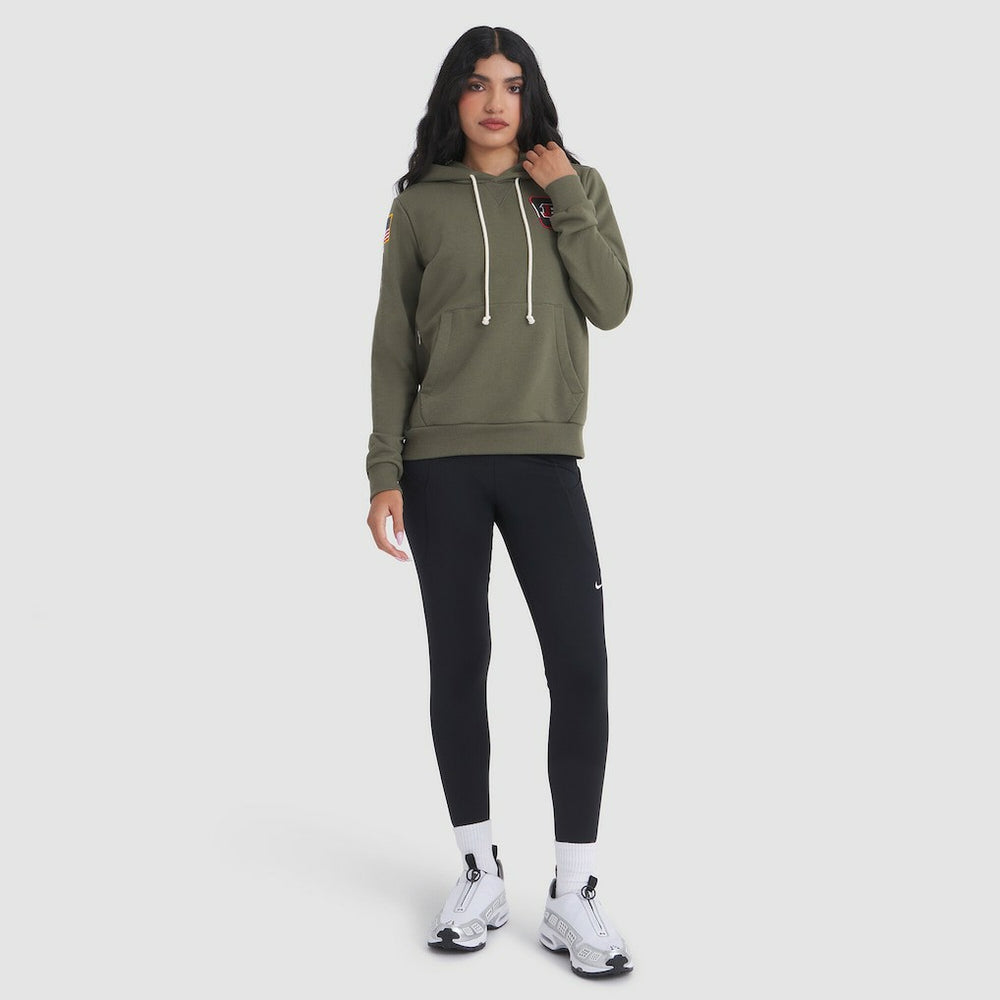 Nike Cincinnati Bengals Women's 2025 Salute to Service Sideline Standard Issue Dri-FIT Hoodie Olive