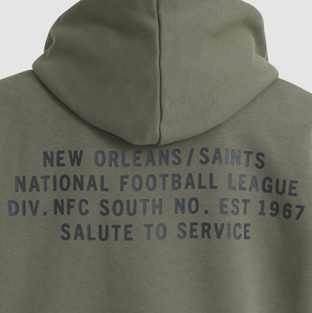Nike New Orleans Saints Women's 2025 Salute to Service Sideline Standard Issue Dri-FIT Hoodie Olive