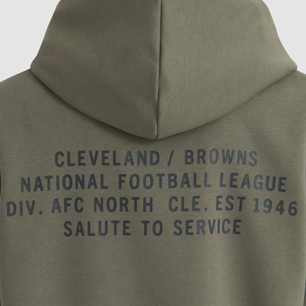 Nike Cleveland Browns Women's 2025 Salute to Service Sideline Standard Issue Dri-FIT Hoodie Olive