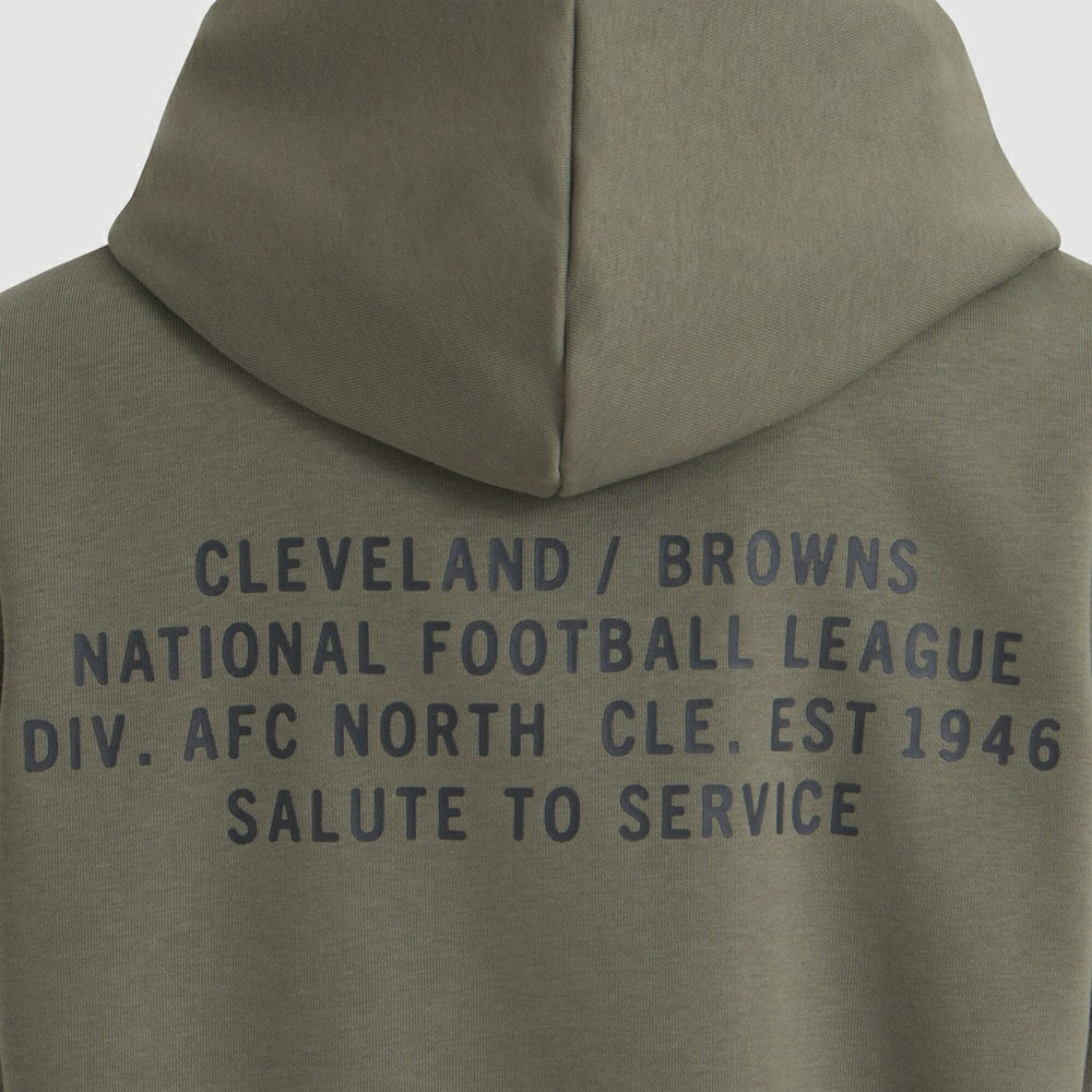 Nike Cleveland Browns Women's 2025 Salute to Service Sideline Standard Issue Dri-FIT Hoodie Olive