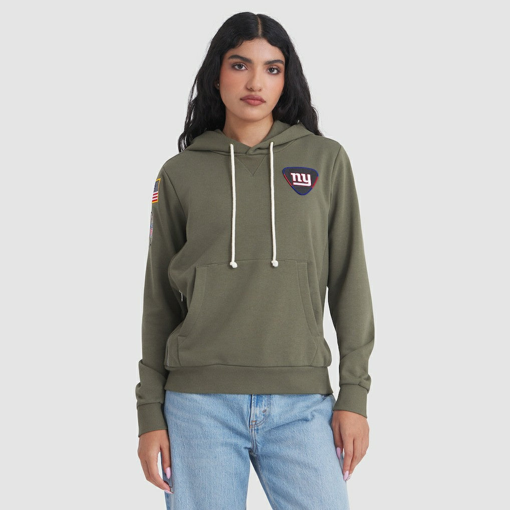 Nike New York Giants Women's 2025 Salute to Service Sideline Standard Issue Dri-FIT Hoodie Olive