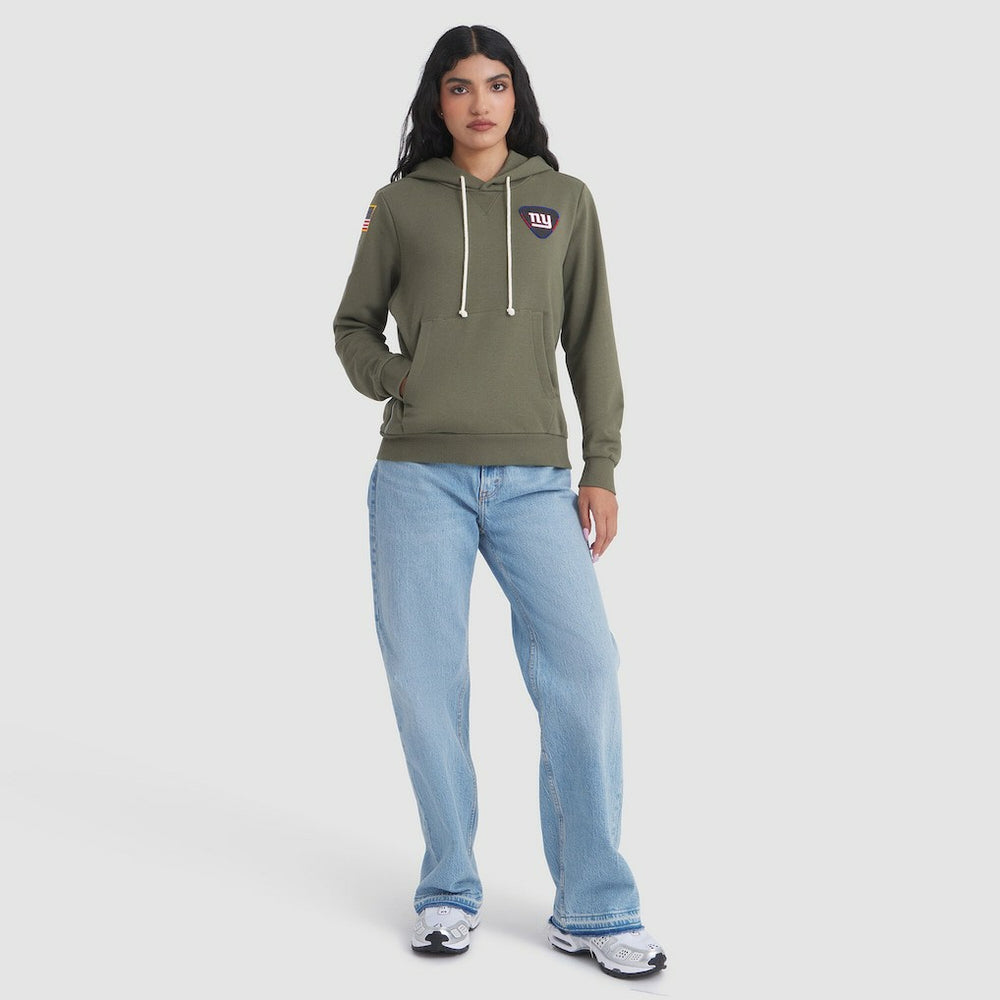 Nike New York Giants Women's 2025 Salute to Service Sideline Standard Issue Dri-FIT Hoodie Olive