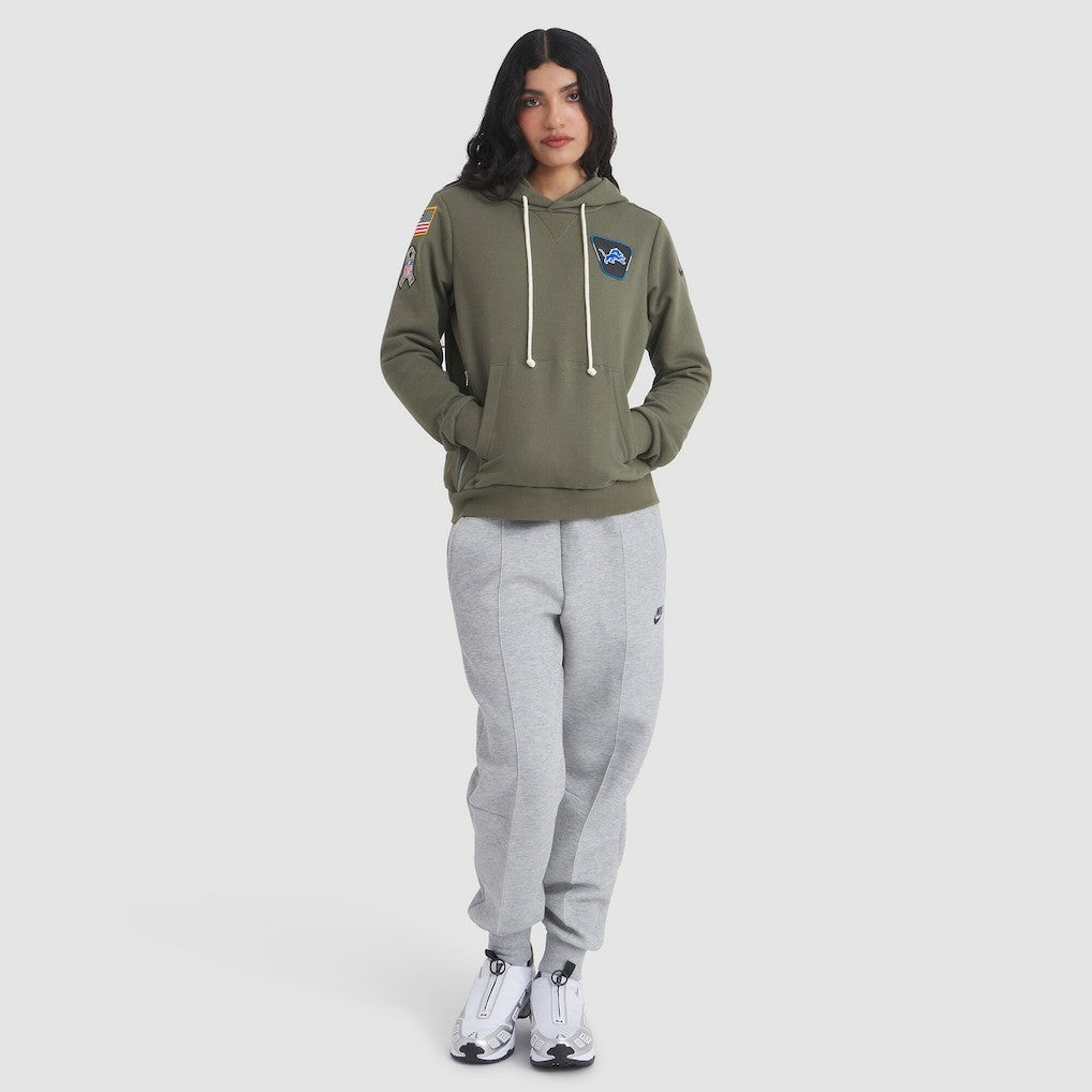 Nike Detroit Lions Women's 2025 Salute to Service Sideline Standard Issue Dri-FIT Hoodie Olive