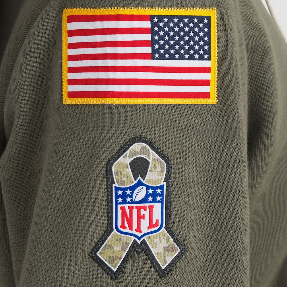 Nike Detroit Lions Women's 2025 Salute to Service Sideline Standard Issue Dri-FIT Hoodie Olive