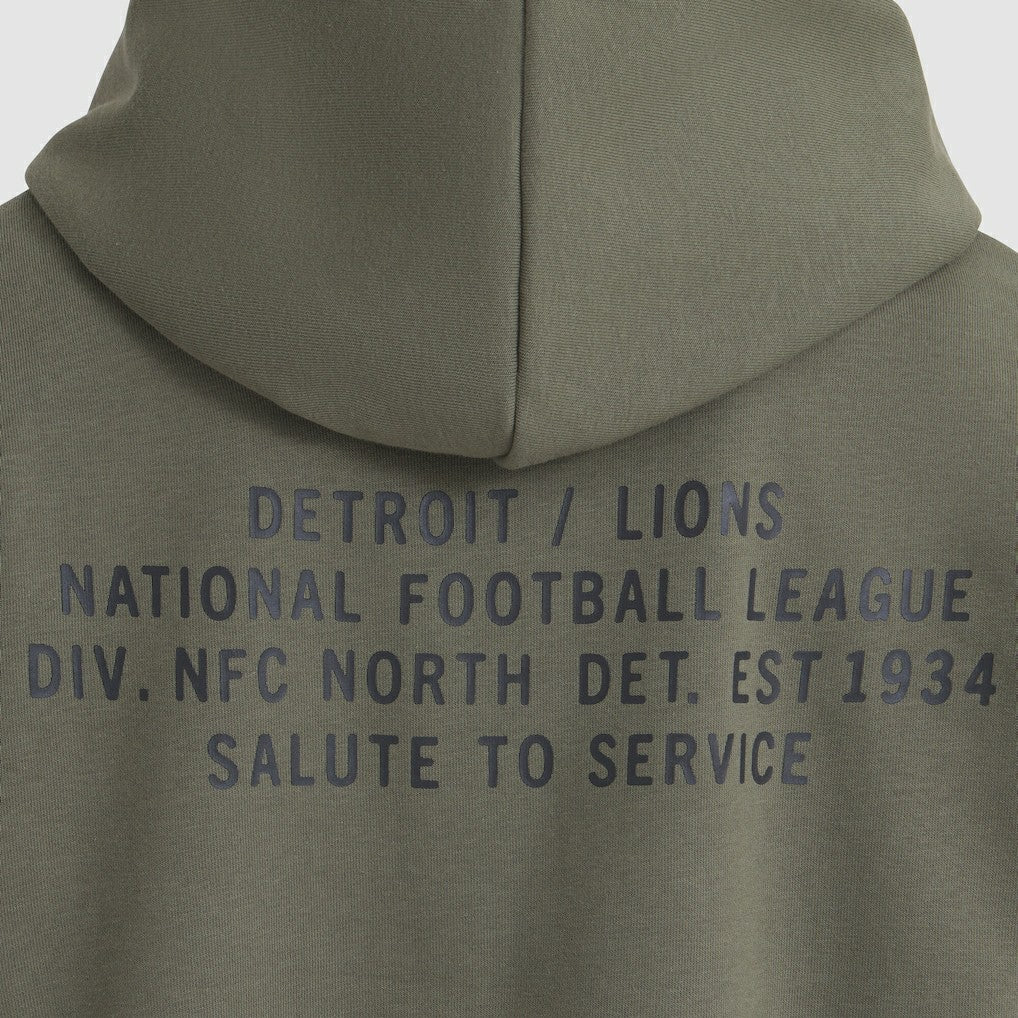 Nike Detroit Lions Women's 2025 Salute to Service Sideline Standard Issue Dri-FIT Hoodie Olive