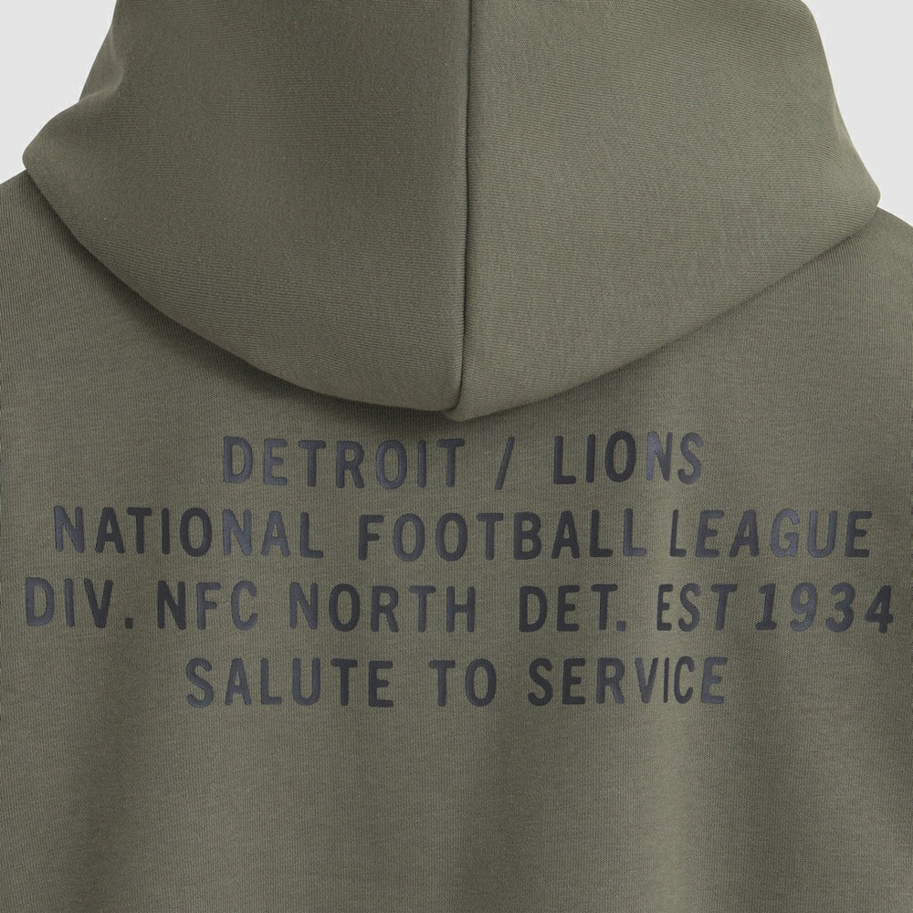 Nike Detroit Lions Women's 2025 Salute to Service Sideline Standard Issue Dri-FIT Hoodie Olive