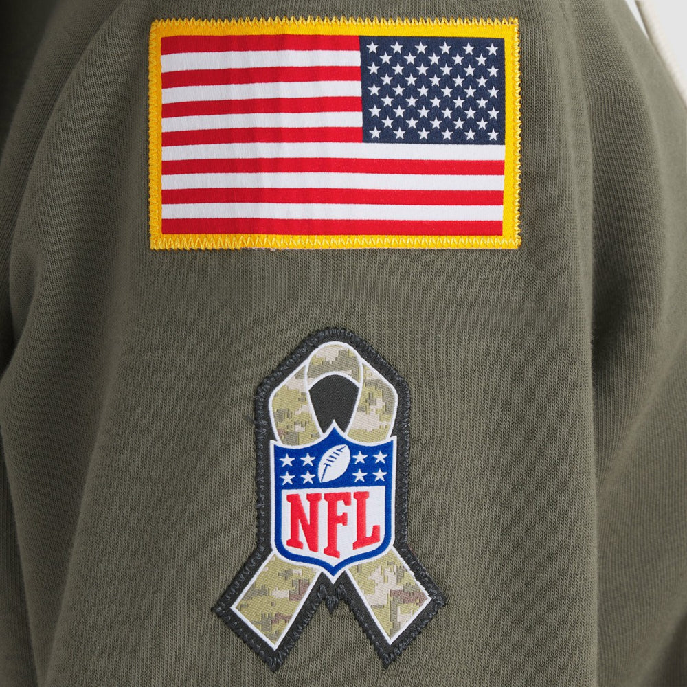 Nike Green Bay Packers Women's 2025 Salute to Service Sideline Standard Issue Dri-FIT Hoodie Olive