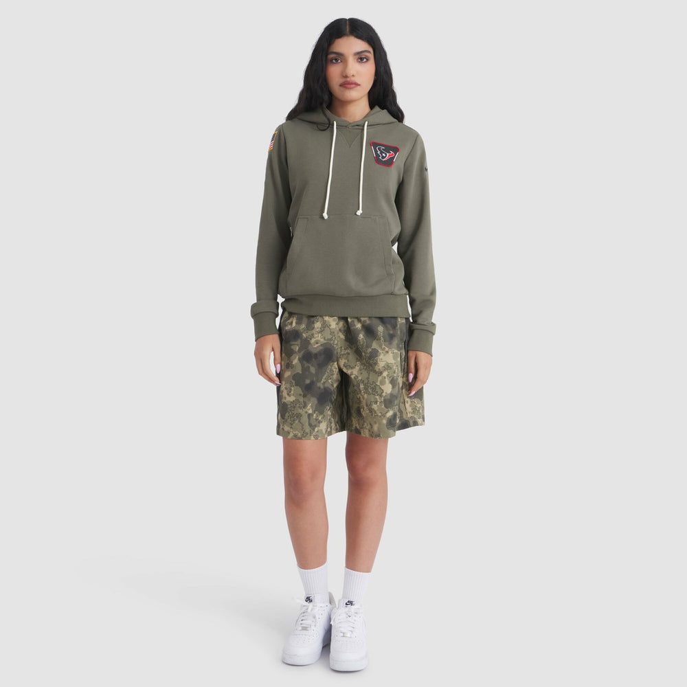 Nike Houston Texans Women's 2025 Salute to Service Sideline Standard Issue Dri-FIT Hoodie Olive