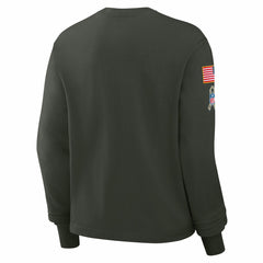 Nike Detroit Lions Women's 2025 Salute to Service Sideline Dri-FIT Long Sleeve T-Shirt Dark Green