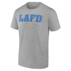 Los Angeles Chargers Unisex LAFD T-Shirt Gray