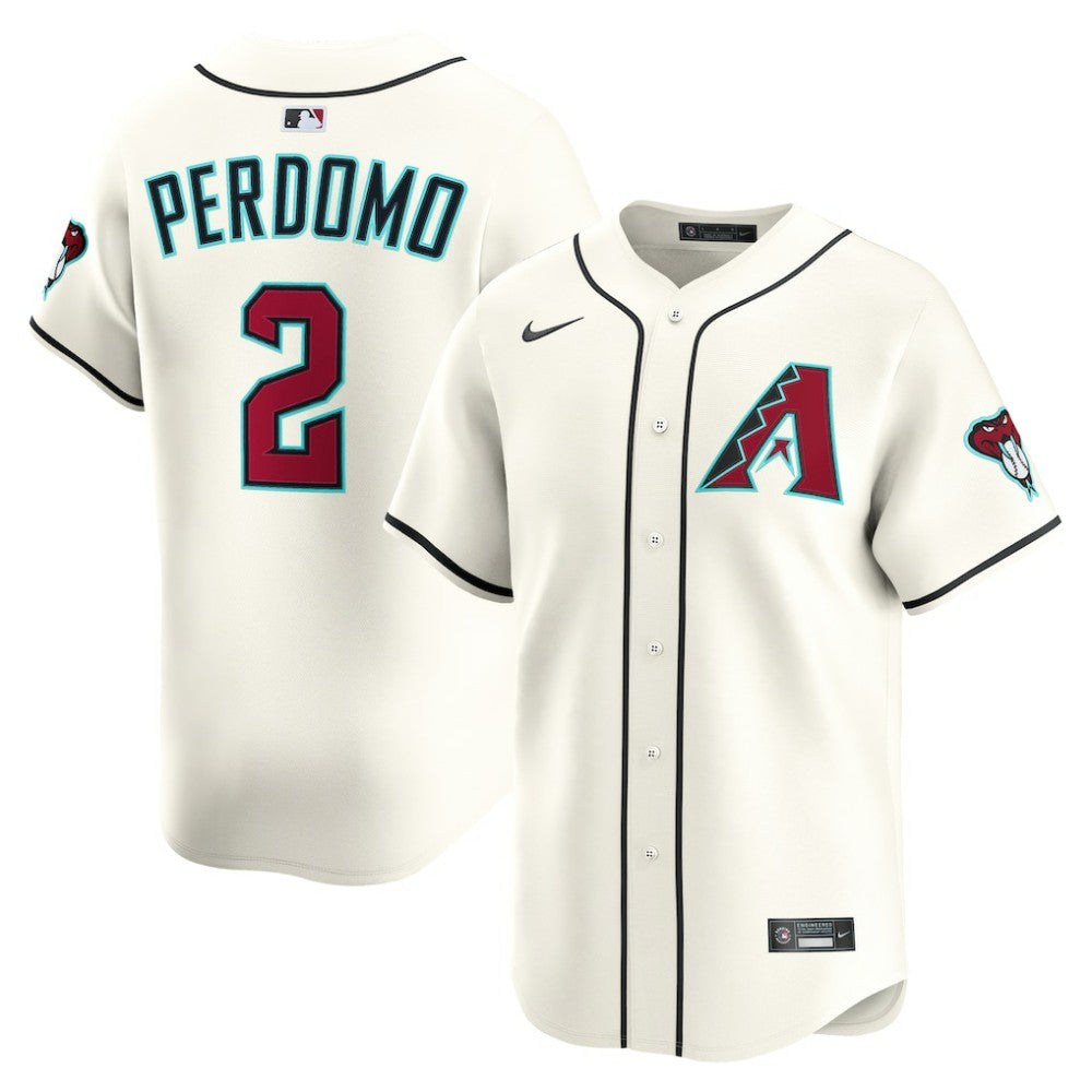 Geraldo Perdomo Arizona Diamondbacks Nike Home Limited Player Jersey - Cream - Nike Discount