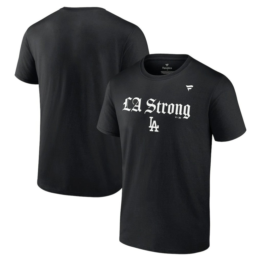Los Angeles Dodgers Fanatics Unisex LA Strong T-Shirt - Black - Fanatics Sale