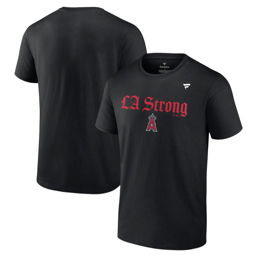 Los Angeles Angels Fanatics Unisex LA Strong T-Shirt - Black - Fanatics Online