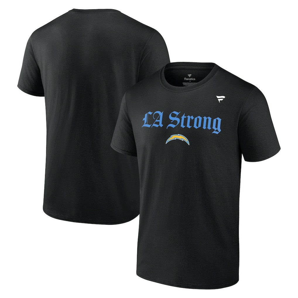Fanatics Los Angeles Chargers Unisex LA Strong T-Shirt Black