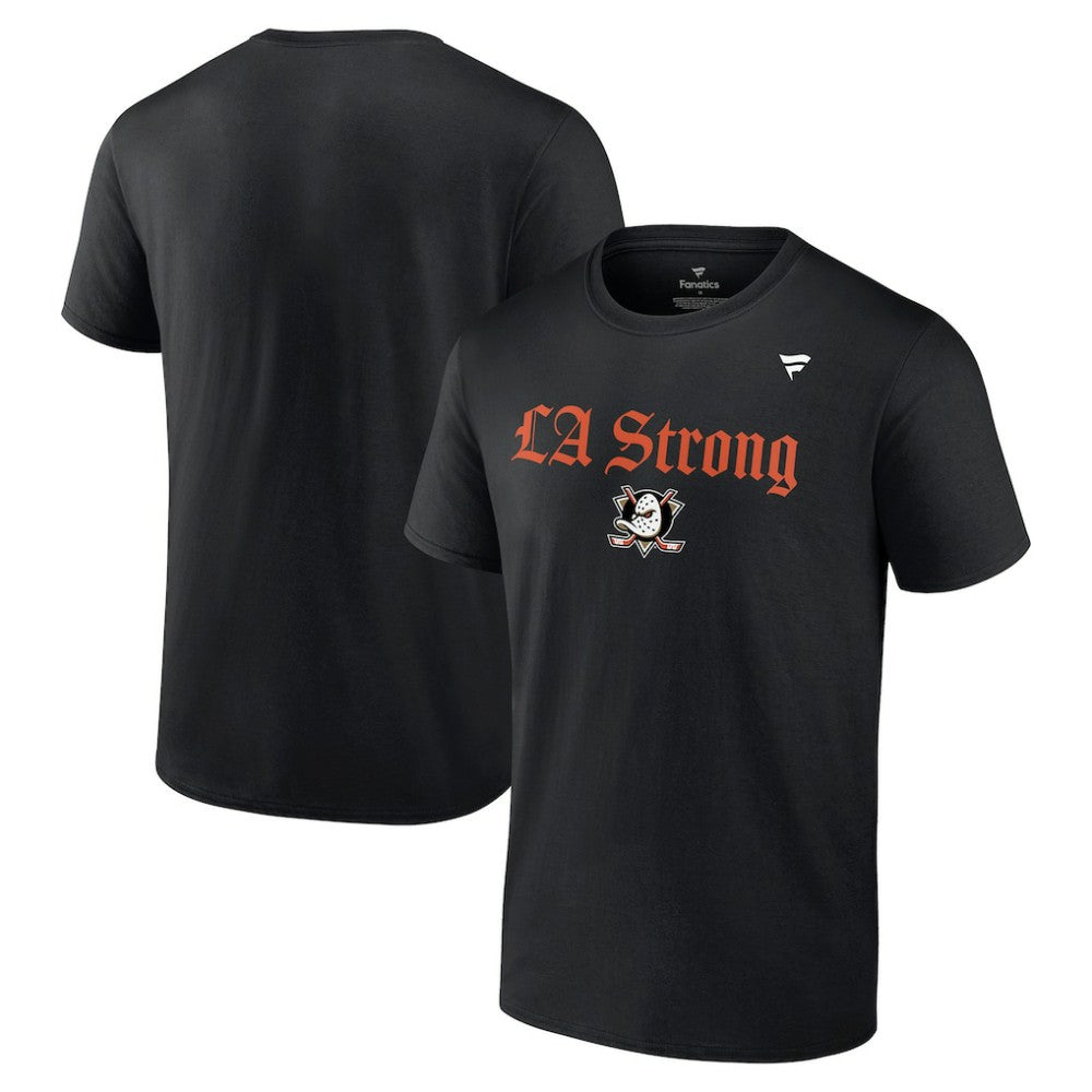 Anaheim Ducks Fanatics Unisex LA Strong T-Shirt - Black - NHL 202756572
