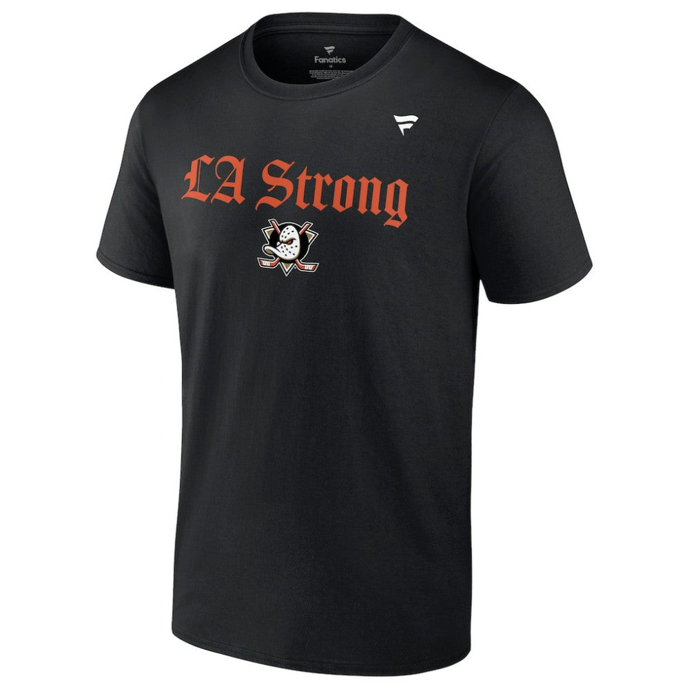 Anaheim Ducks Fanatics Unisex LA Strong T-Shirt - Black - NHL 202756572