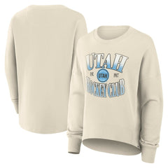 Utah Hockey Club Fanatics Women's Oversized Slice Pullover Sweatshirt - Cream - NHL 202756611