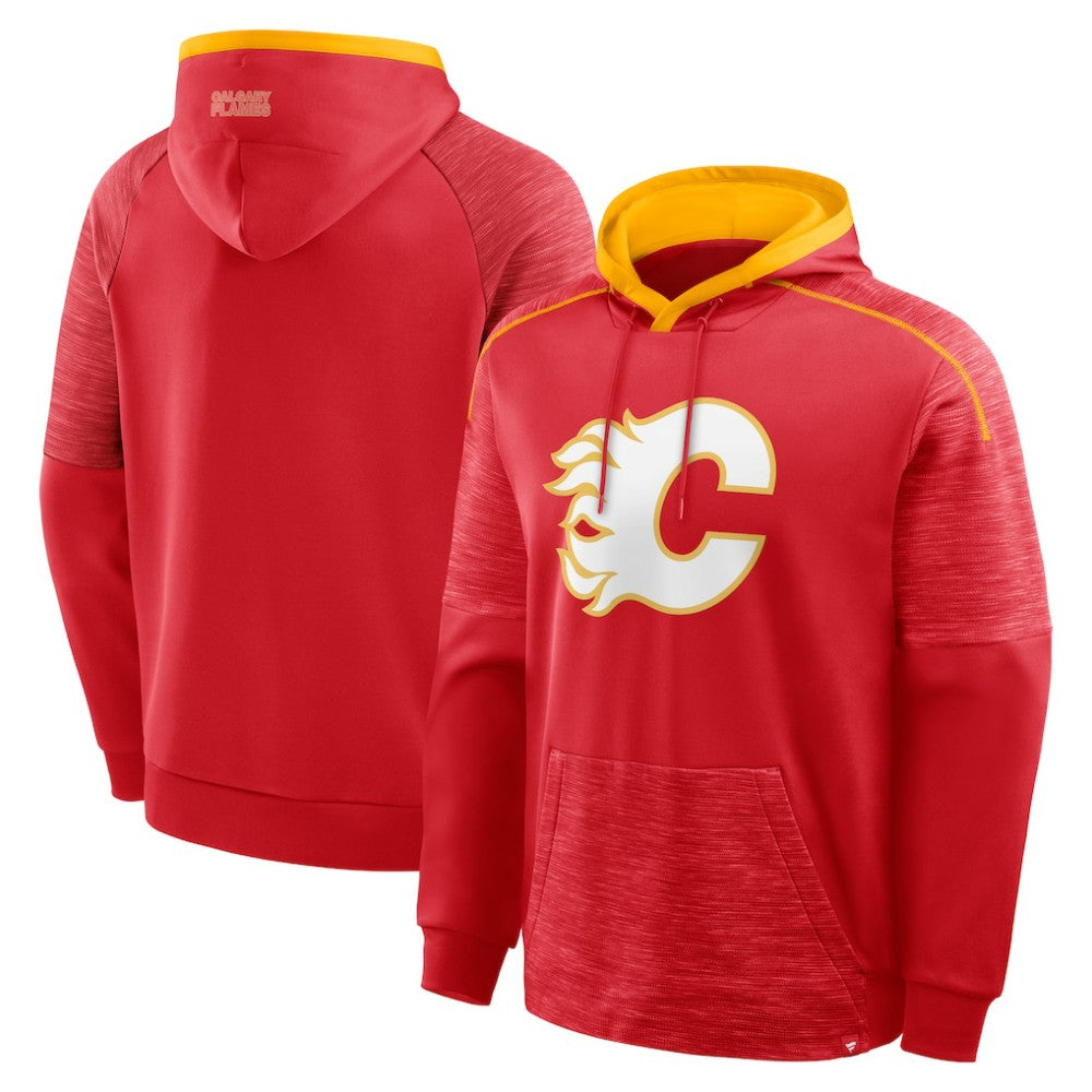 Calgary Flames Fanatics Goaltender Defender Pullover Hoodie - Red - NHL 202756668