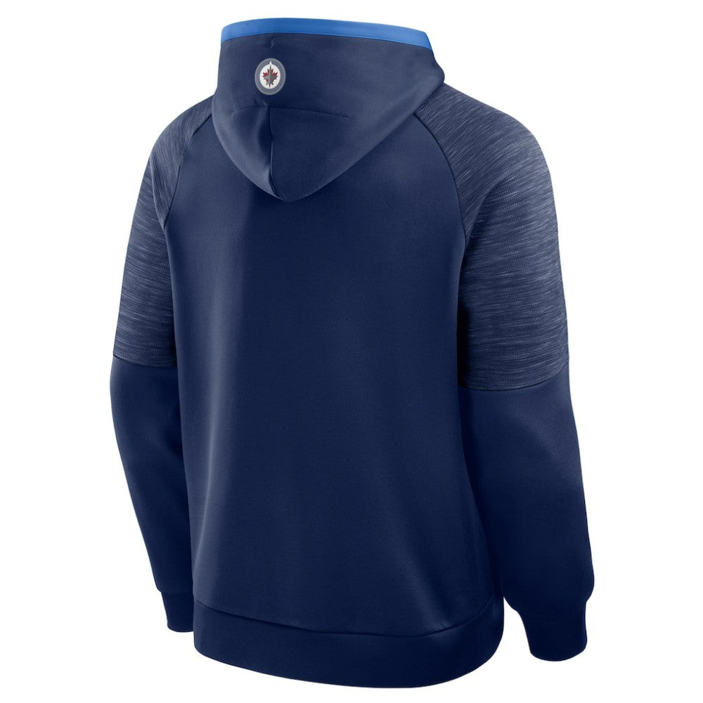 Winnipeg Jets Fanatics Goaltender Defender Pullover Hoodie - Navy - NHL 202756669