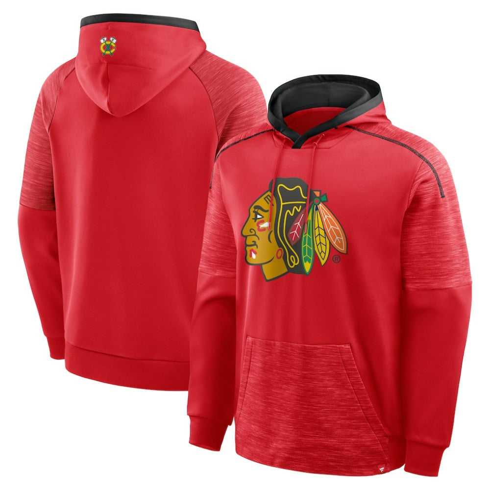 Chicago Blackhawks Fanatics Goaltender Defender Pullover Hoodie - Red - NHL 202756671