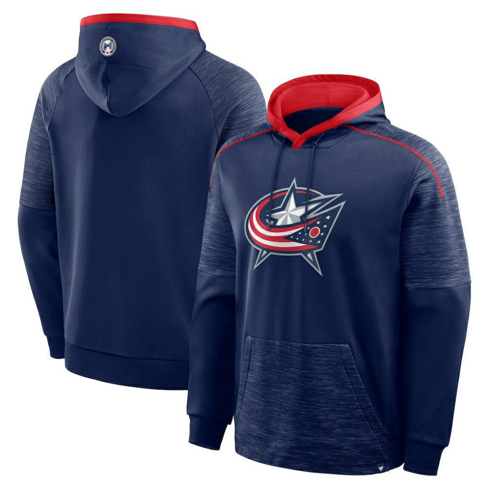 Columbus Blue Jackets Fanatics Goaltender Defender Pullover Hoodie - Navy - NHL 202756673