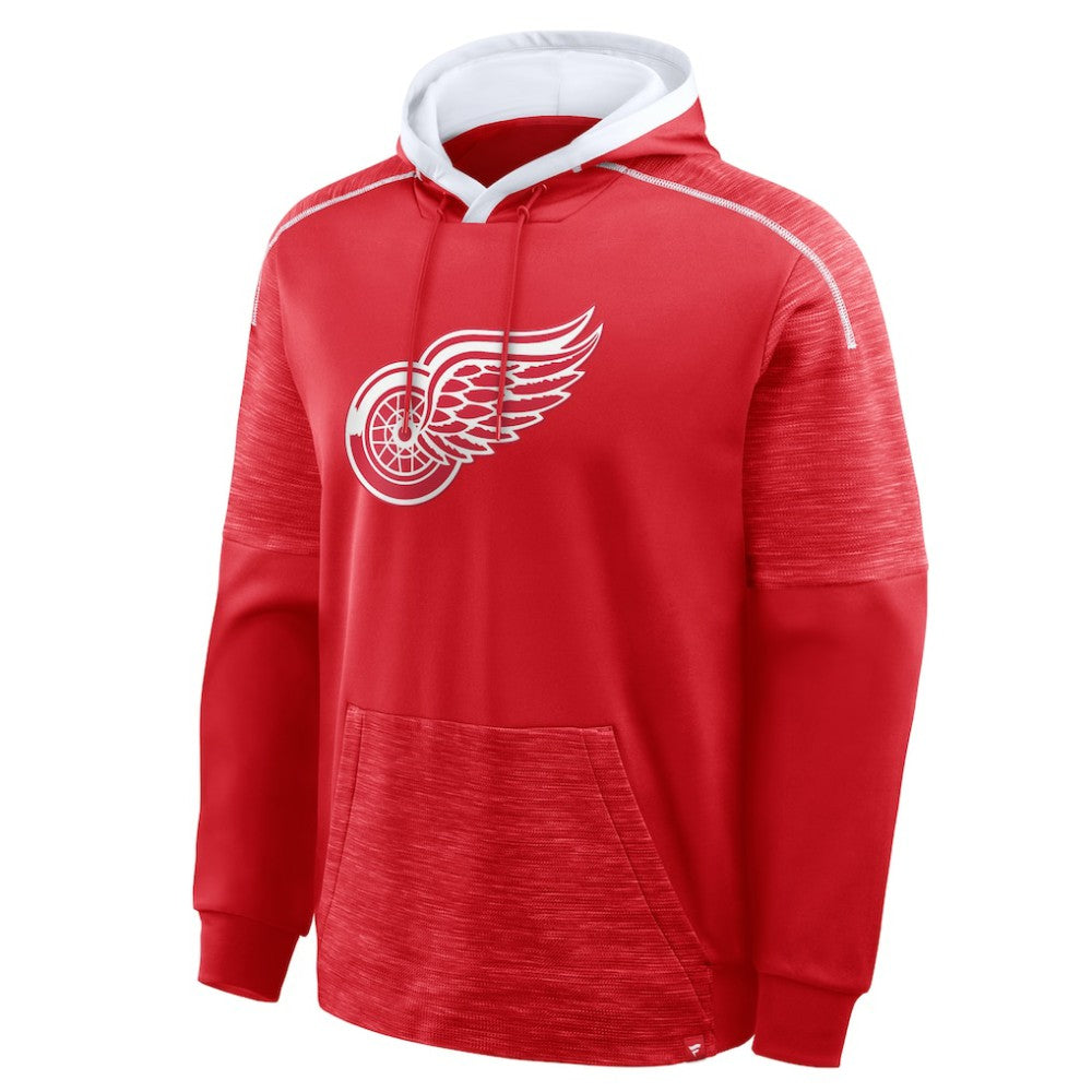 Detroit Red Wings Fanatics Goaltender Defender Pullover Hoodie - Red - NHL 202756675