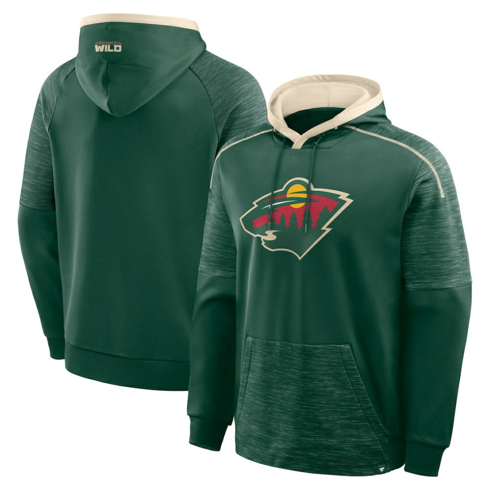 Minnesota Wild Fanatics Goaltender Defender Pullover Hoodie - Green - NHL 202756679
