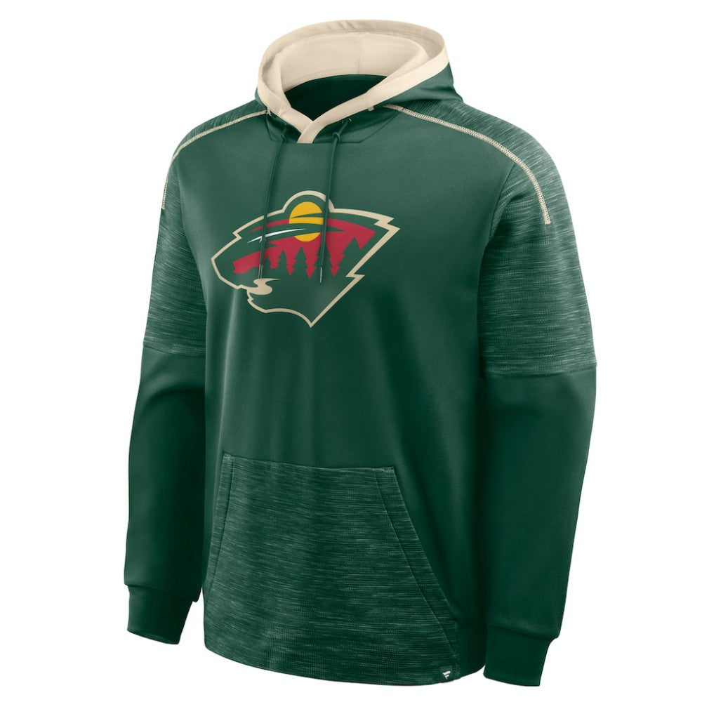 Minnesota Wild Fanatics Goaltender Defender Pullover Hoodie - Green - NHL 202756679