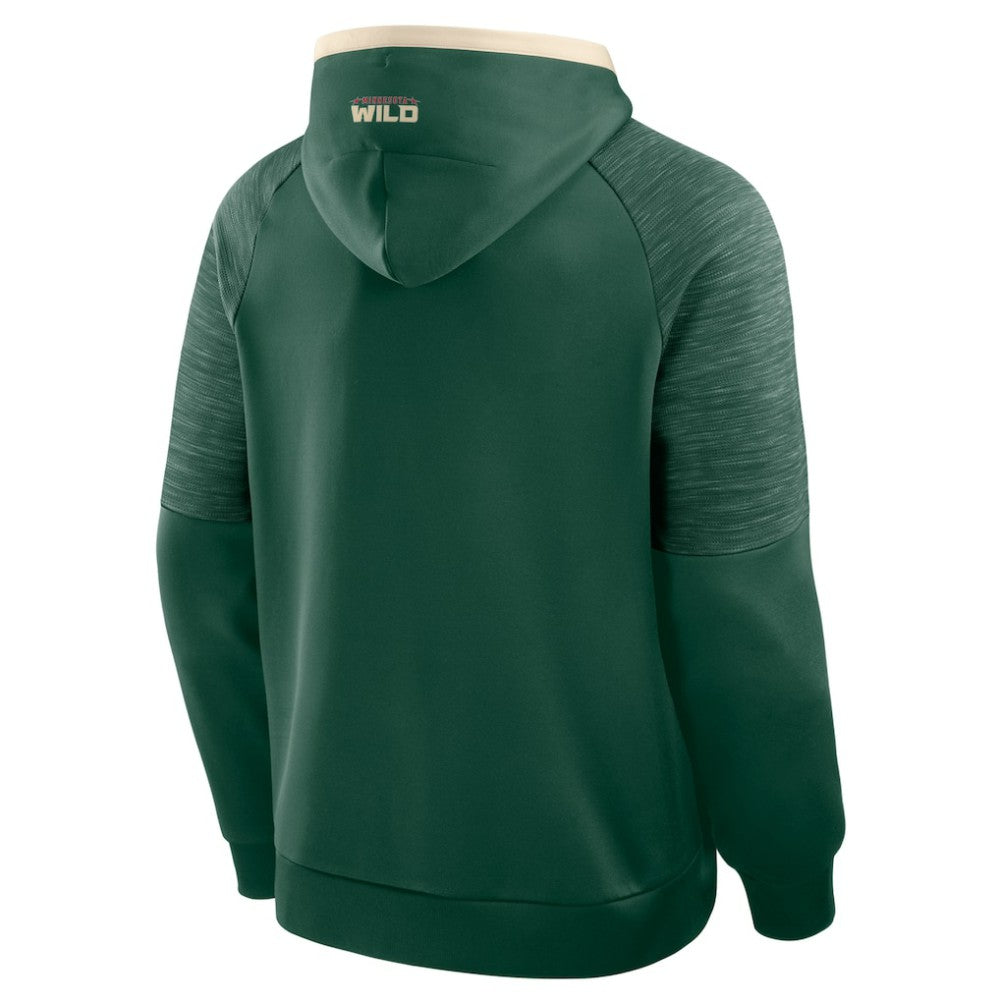 Minnesota Wild Fanatics Goaltender Defender Pullover Hoodie - Green - NHL 202756679