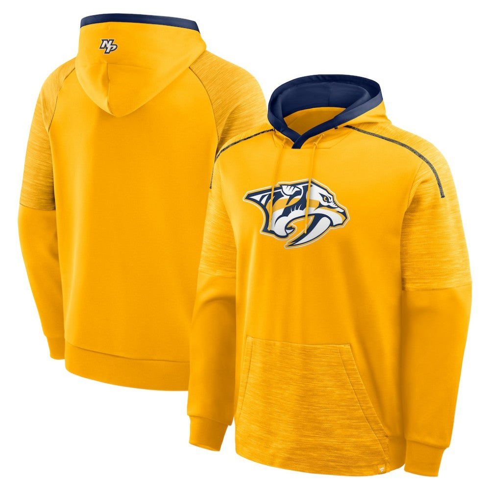 Nashville Predators Fanatics Goaltender Defender Pullover Hoodie - Gold - NHL 202756681