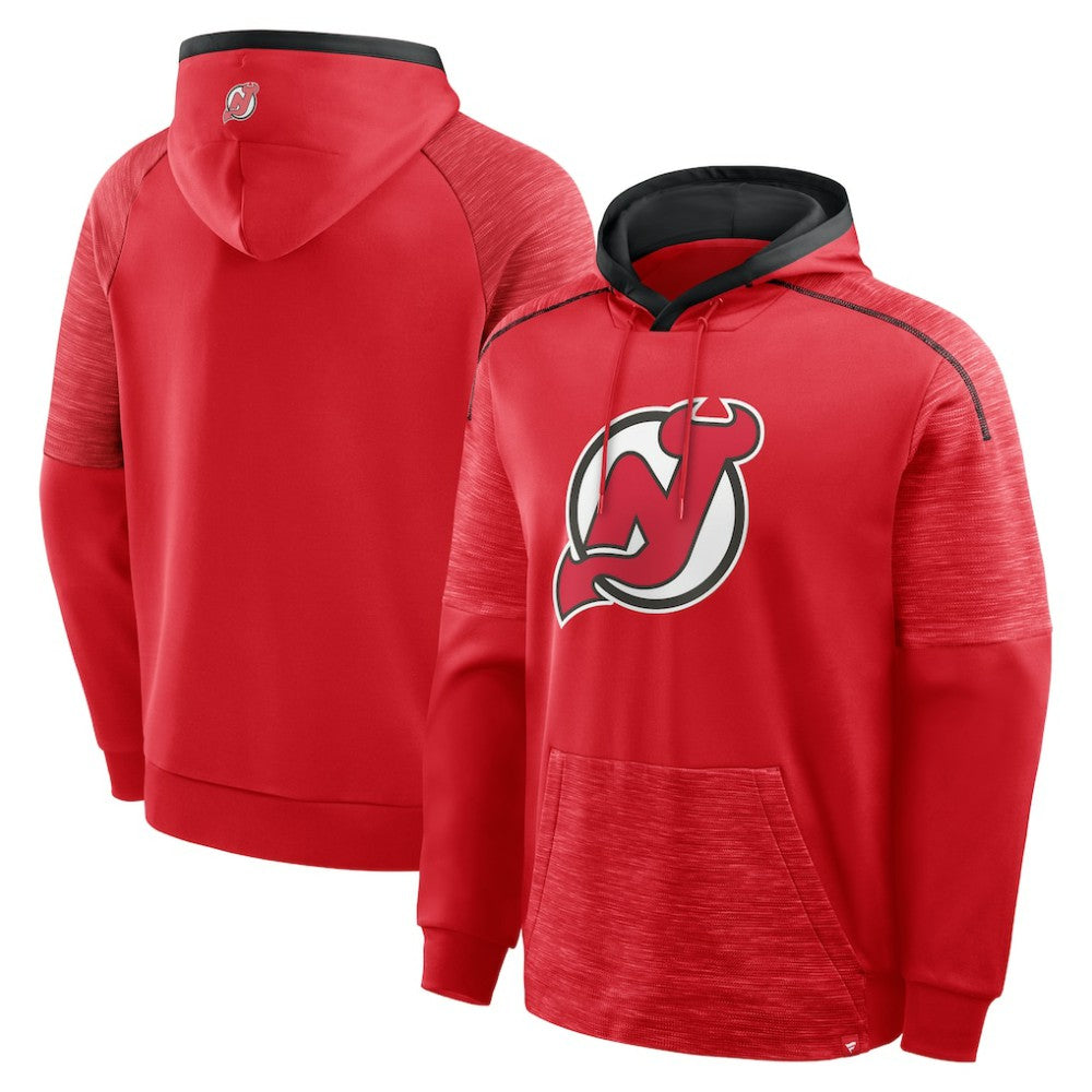 New Jersey Devils Fanatics Goaltender Defender Pullover Hoodie - Red - NHL 202756682