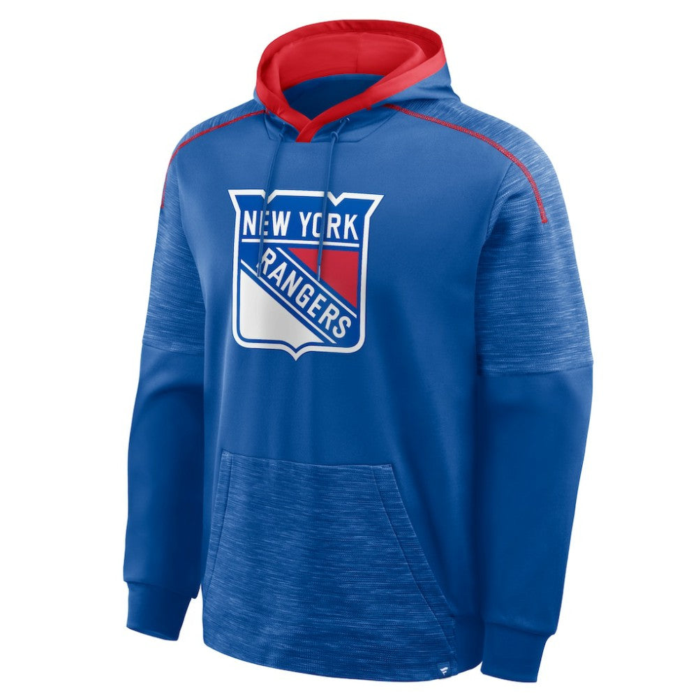 New York Rangers Fanatics Goaltender Defender Pullover Hoodie - Blue - NHL 202756684
