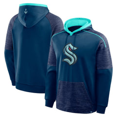 Seattle Kraken Fanatics Goaltender Defender Pullover Hoodie - Deep Sea Blue - NHL 202756689