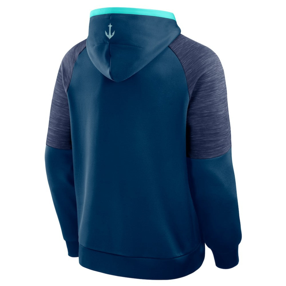 Seattle Kraken Fanatics Goaltender Defender Pullover Hoodie - Deep Sea Blue - NHL 202756689