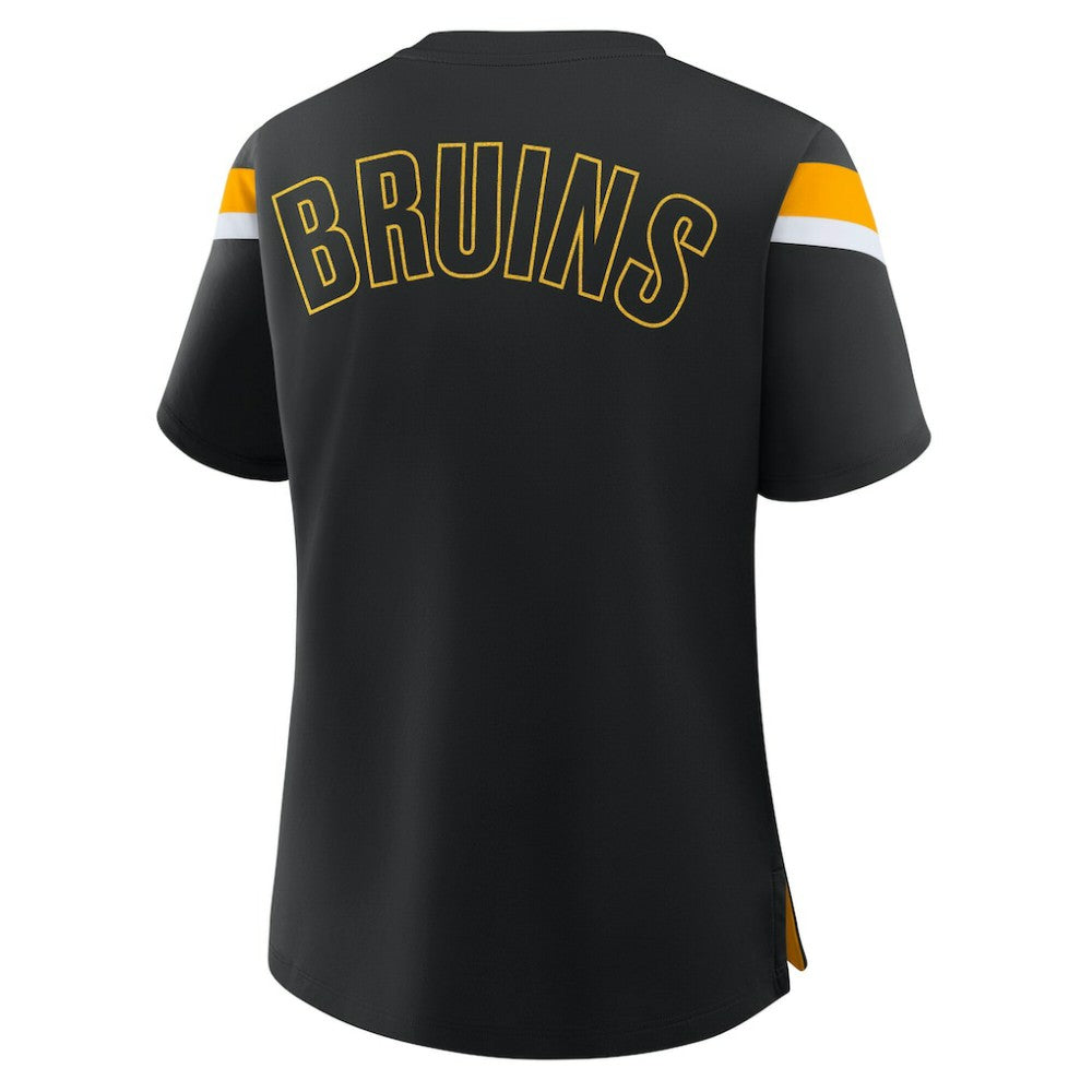 Boston Bruins Fanatics Women's Offside Athena T-Shirt - Black - NHL 202756707