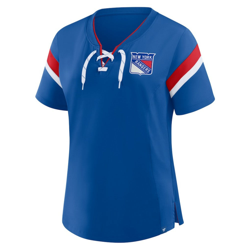 New York Rangers Fanatics Women's Offside Athena T-Shirt - Blue - NHL 202756708