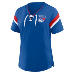 New York Rangers Fanatics Women's Offside Athena T-Shirt - Blue - NHL 202756708
