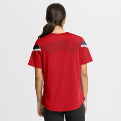 New Jersey Devils Fanatics Women's Offside Athena T-Shirt - Red - NHL 202756712