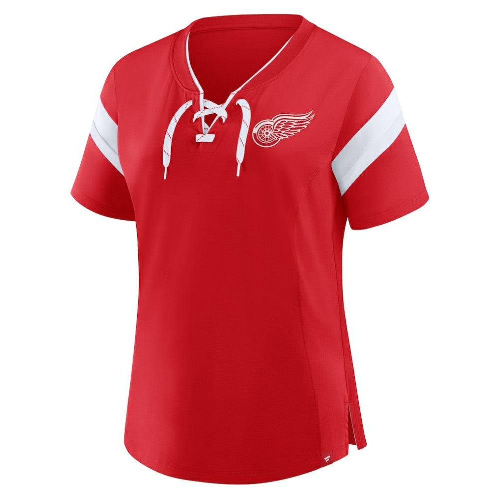 Detroit Red Wings Fanatics Women's Offside Athena T-Shirt - Red - NHL 202756714