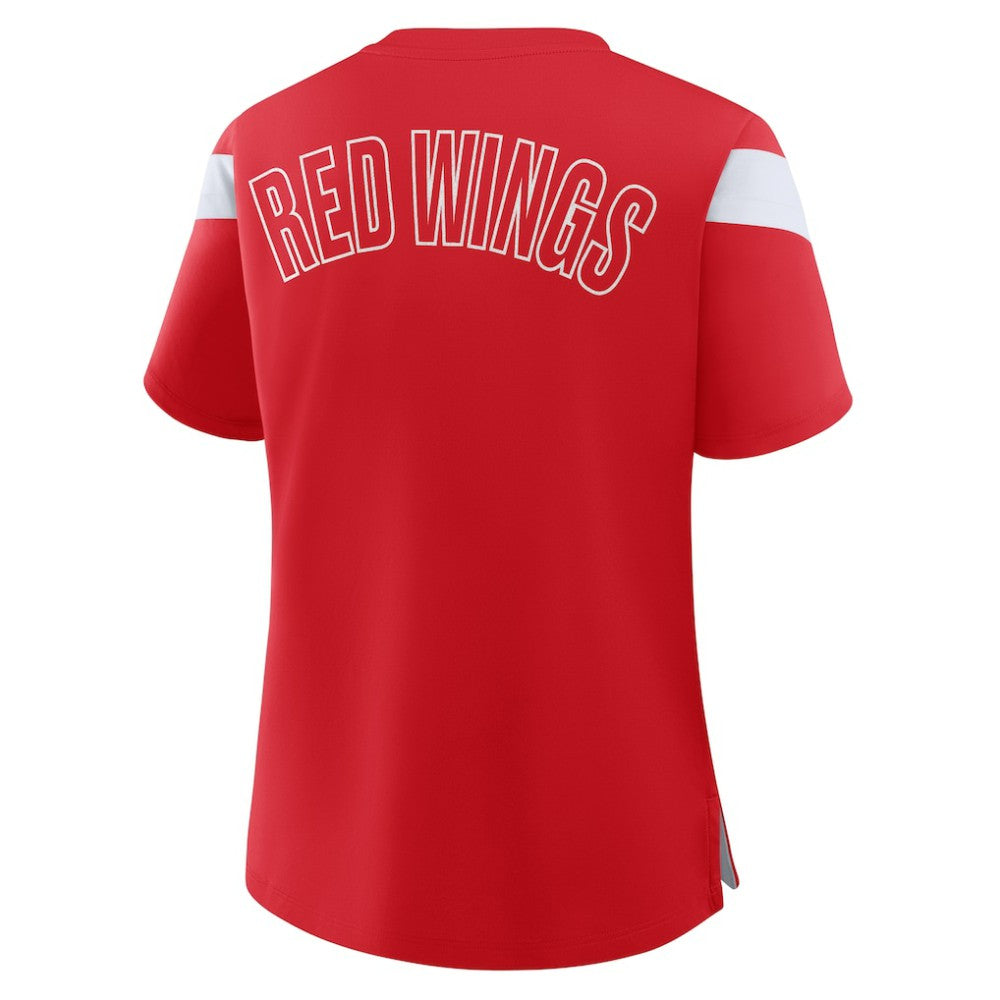 Detroit Red Wings Fanatics Women's Offside Athena T-Shirt - Red - NHL 202756714
