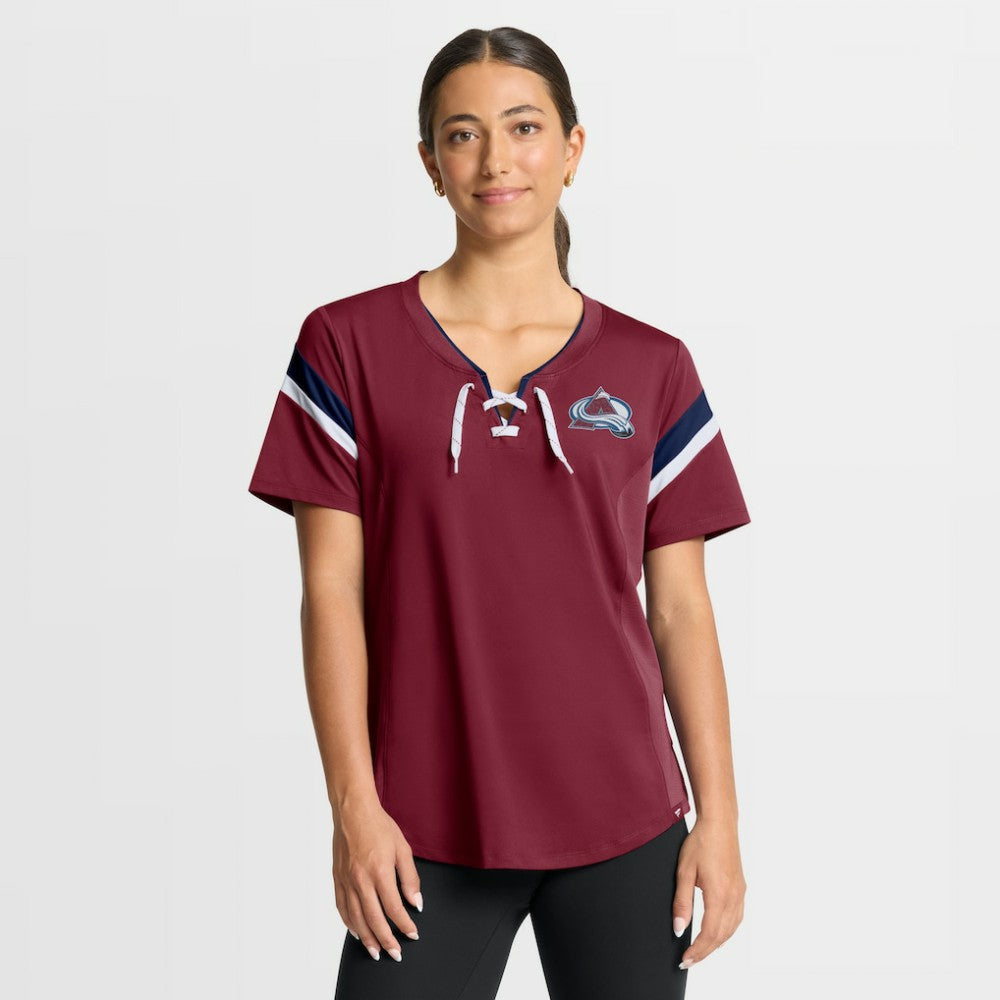 Colorado Avalanche Fanatics Women's Offside Athena T-Shirt - Burgundy - NHL 202756719