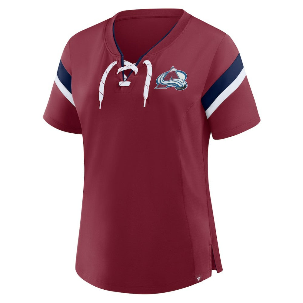 Colorado Avalanche Fanatics Women's Offside Athena T-Shirt - Burgundy - NHL 202756719
