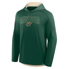 Minnesota Wild Fanatics Penalty Shot Long Sleeve Hoodie T-Shirt - Green - NHL 202756724