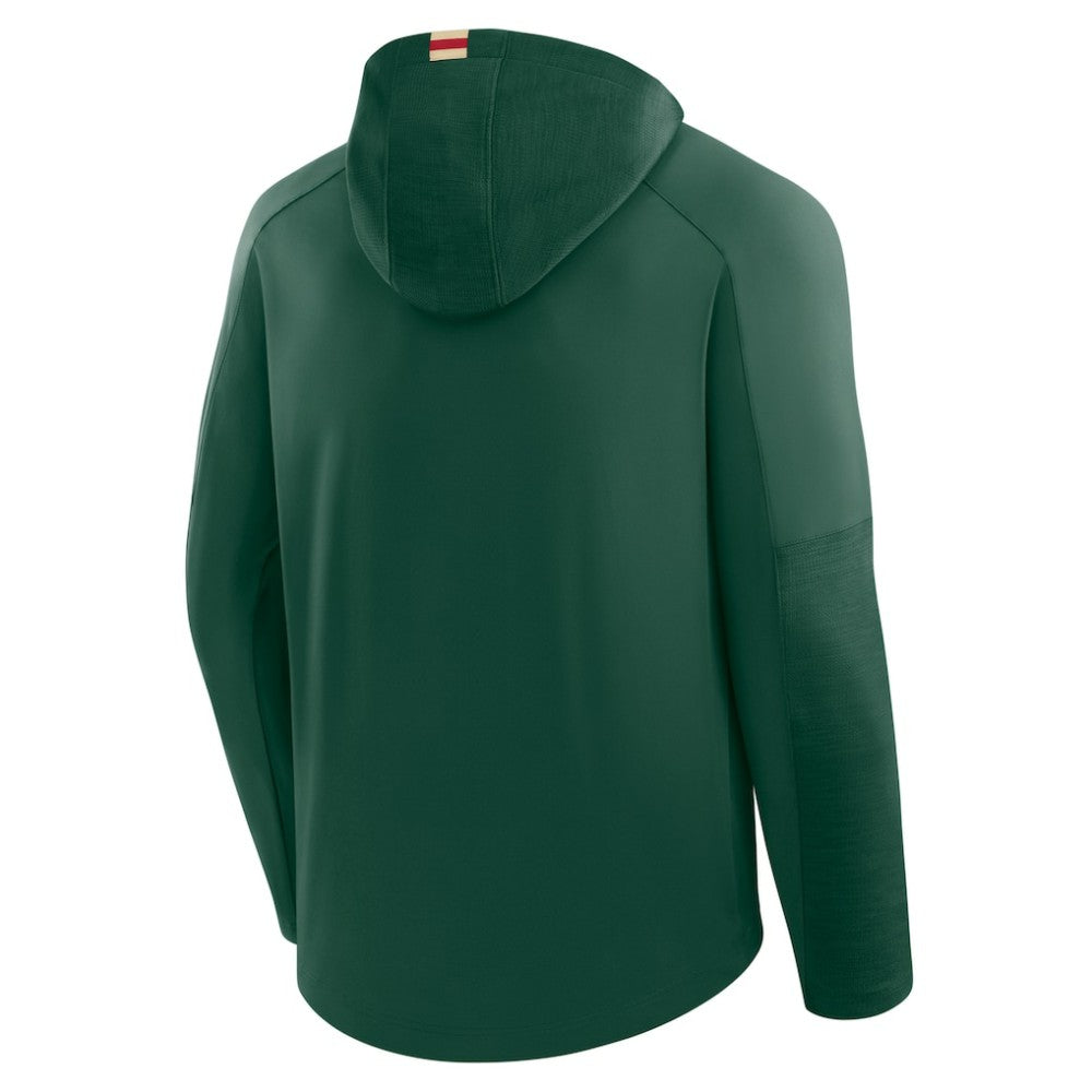 Minnesota Wild Fanatics Penalty Shot Long Sleeve Hoodie T-Shirt - Green - NHL 202756724
