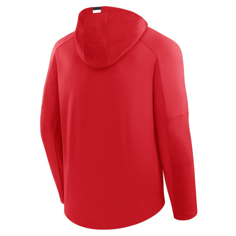 New Jersey Devils Fanatics Penalty Shot Long Sleeve Hoodie T-Shirt - Red - NHL 202756728