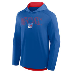 New York Rangers Fanatics Penalty Shot Long Sleeve Hoodie T-Shirt - Blue - NHL 202756730