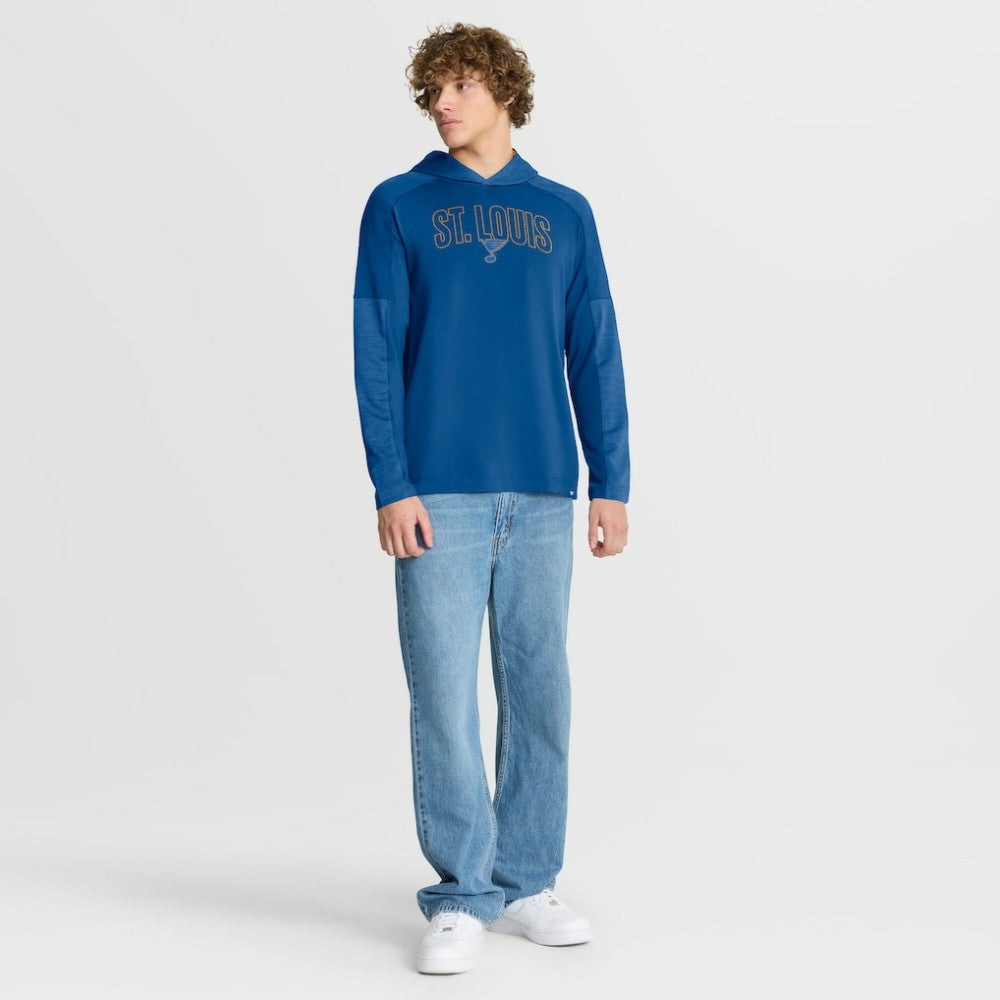 St. Louis Blues Fanatics Penalty Shot Long Sleeve Hoodie T-Shirt - Blue - NHL 202756739