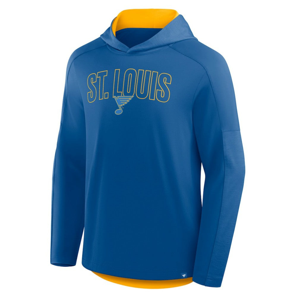 St. Louis Blues Fanatics Penalty Shot Long Sleeve Hoodie T-Shirt - Blue - NHL 202756739