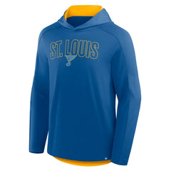 St. Louis Blues Fanatics Penalty Shot Long Sleeve Hoodie T-Shirt - Blue - NHL 202756739