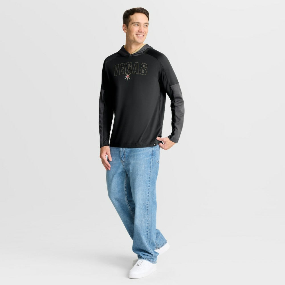 Vegas Golden Knights Fanatics Penalty Shot Long Sleeve Hoodie T-Shirt - Black - NHL 202756740